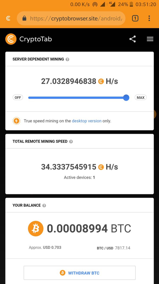 Install CryptoTab browser and get real Bitcoins for using it. Your earnings will keep growing as long as you're watching YouTube, reading news and using your social network accounts daily. get.cryptobrowser.site/32470?s=tw&f=ab #cryptotab