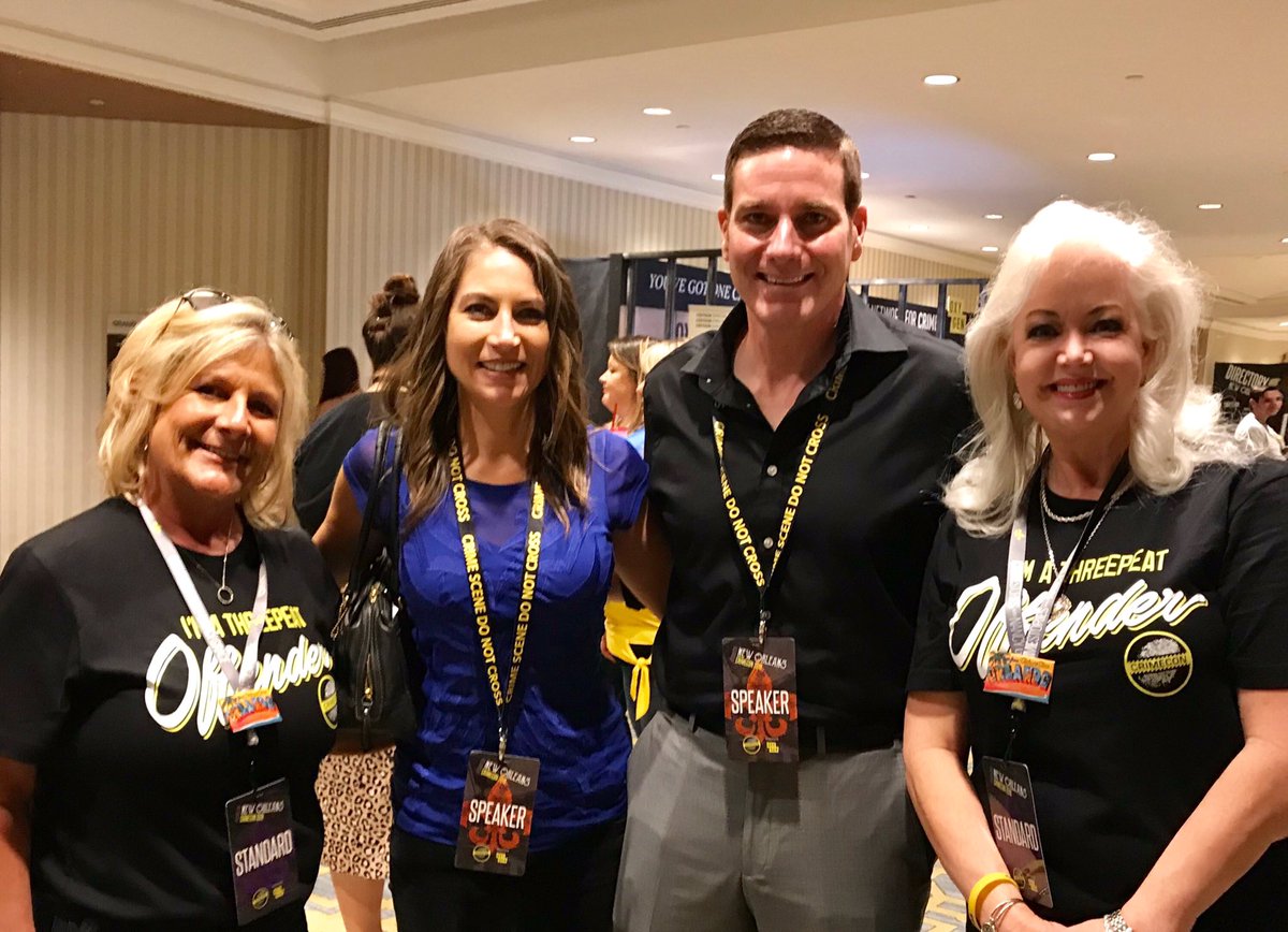 Always wonderful to see <a href="/carlmarino1/">Carl Marino</a> and his beautiful wife <a href="/ilonamarino/">ilona</a>.  <a href="/deannakmanley/">deannakmanley</a> and I are thoroughly enjoying New Orleans!  #CrimeCon2019