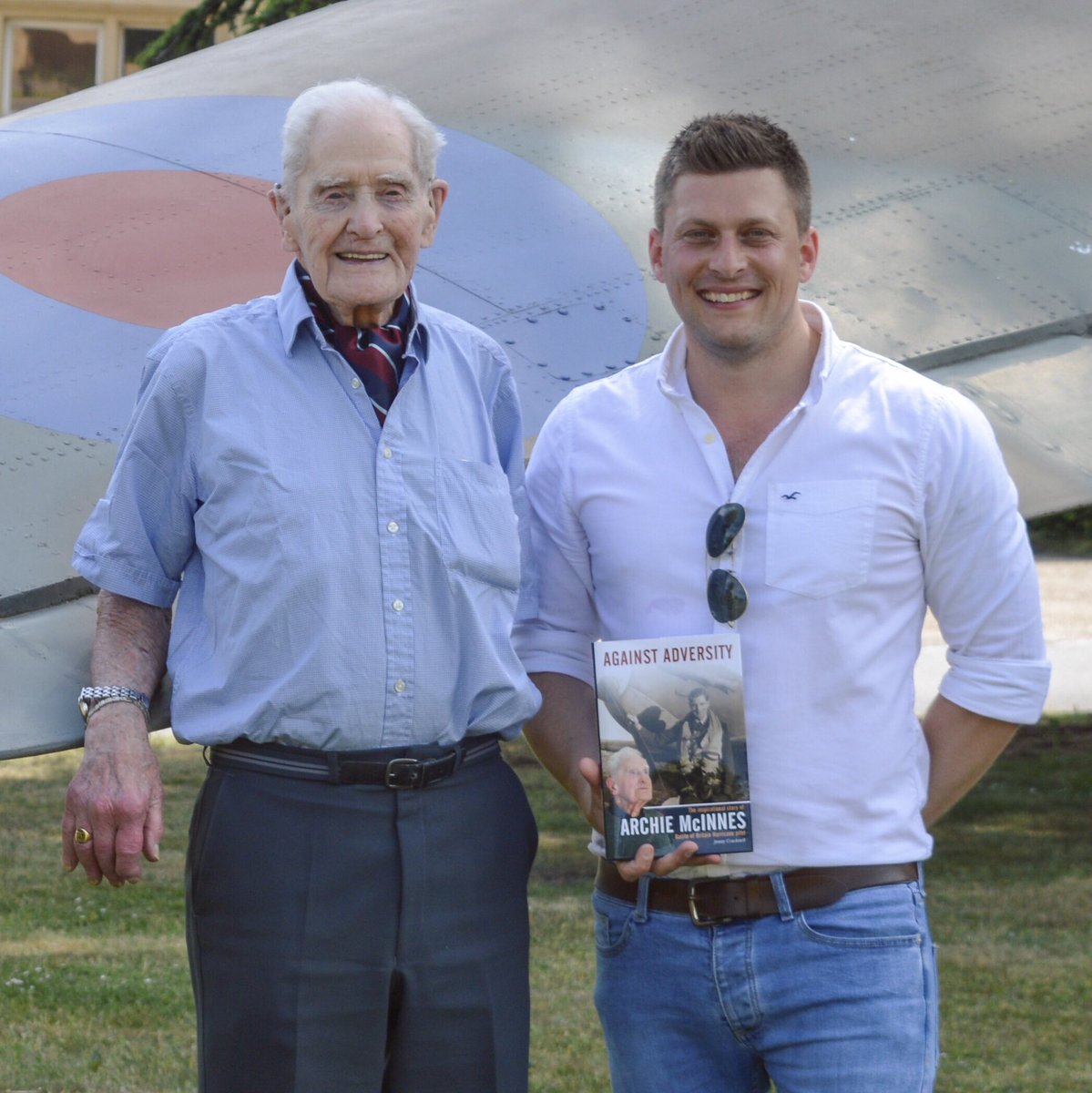 jonnycrackers82's tweet photo. This man is an inspiration - soon to be 100yrs Archie McInnes. Beyond proud to have documented his incredible story & had such an unbelievable book launch @bentley_priory
#archiemcinnes #againstadversity #battleofbritain #thefew #ww2 #hero https://t.co/zpo12Mk4Sd