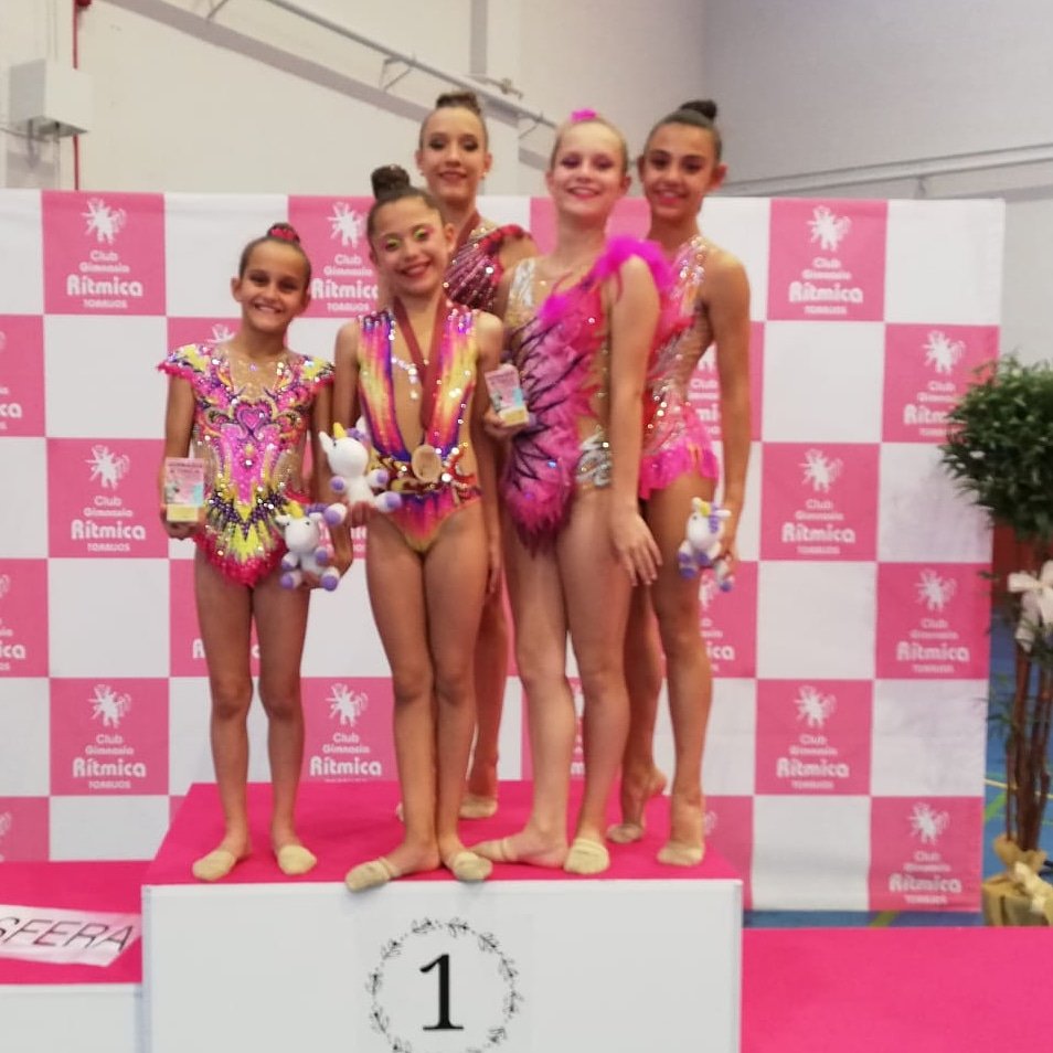 GR_ESFERA's tweet photo. Torneo Torrijos 
Carla Parra 2°, Rocio Parra 3°, Sheila Arias 4°, Natalia Gutiérrez 3° en Mazas y 4° en Cuerda!! Enhorabuena Preciosas!! 🏆💜👏💪 https://t.co/JafJ8pznBj