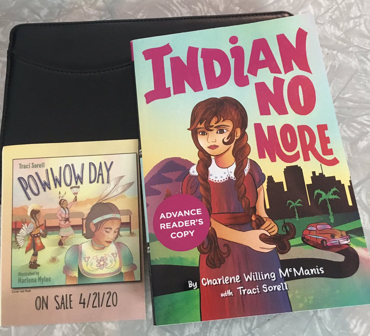 coachhays64's tweet image. Look what came in the mail yesterday from @tracisorell! I can’t wait to dig into the ARC of INDIAN NO MORE. Bonus, a postcard to announce POWWOW DAY’s release on 4/21/2020. Adding that date to my TBR calendar. #NativeReads Thank you, my friend!