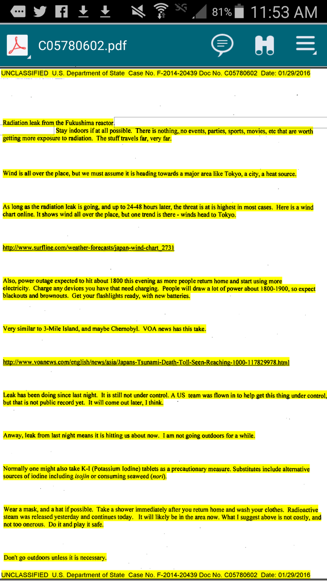 fukumeltdowns's tweet photo. @CaroitJm @ForgeRat @NBCNews
Did Tony Rodham get #HillarysEmail
#Fukushima Very Similar To
3-Mile Island And Maybe
#Chernobyl #Radiation #N☢ https://t.co/LFVWKgmlID