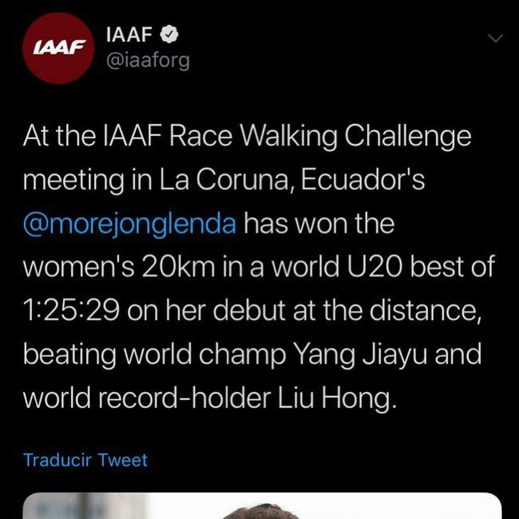 MorejonGlenda's tweet photo. No me queda nada más que agradecerte mi Dios por este nuevo triunfo. Boleto directo a JJOO @tokyo2020. Gracias por el apoyo incondicional @DeporteEc @FEcAtletismo @DeporteCrisfe. Gracias también a mi entrenador Giovan Delgado, a mis queridos padres y toda mi familia. 💪🏼❤️🇪🇨 https://t.co/TApg00GwE8