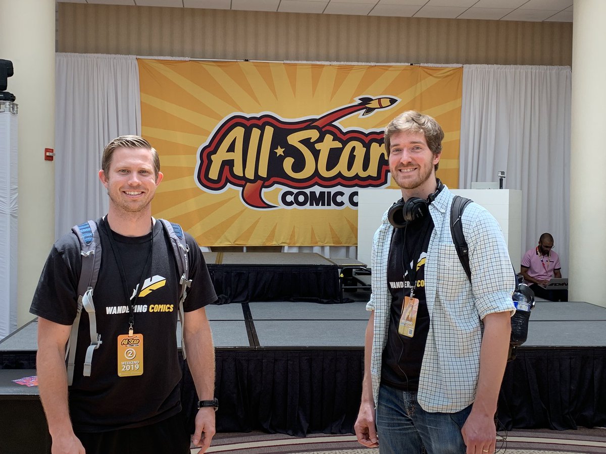 WanderingComics's tweet photo. Wandering Comics had a great time today at All Star Comic Con. We had great interviews with several artists, authors and one of the founders! Keep an eye out for our next upcoming Wandering Comics YouTube/Podcast episode to hear how it went! Thanks for the fun today everyone! https://t.co/cfQAvNNNPj