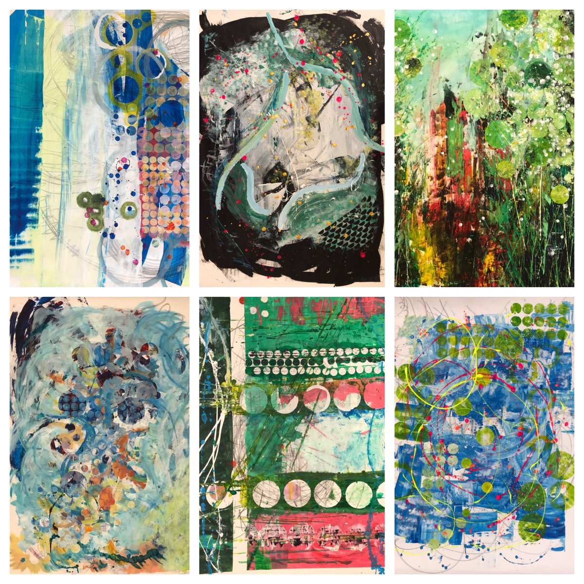 KateGreenART's tweet photo. Thoroughly enjoyed leading a class of 24 eager learners in Bedford today. 
Their creativity and willingness to experiment and play was a delight to behold!
#justplayingwithpaint
#artexplorers #artworkshop #inspiration https://t.co/tZhyt0AP2K