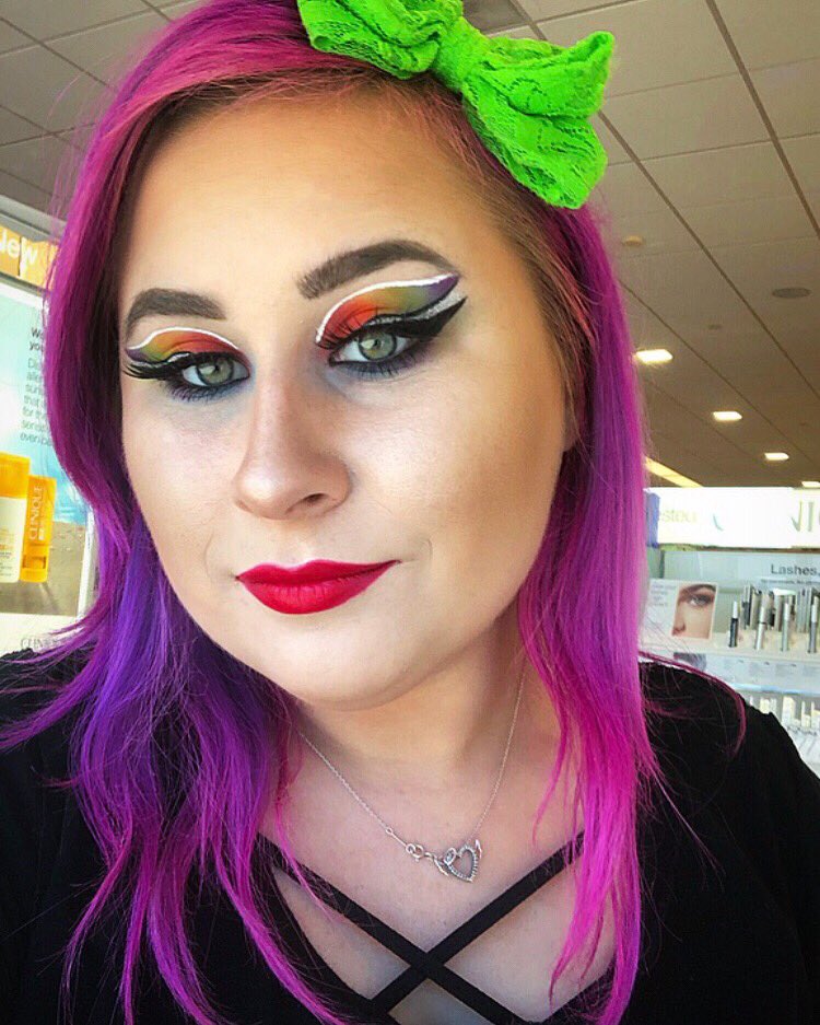 Rachael56027413's tweet photo. Rainbow pride makeup #Mua #makeup #PrideMakeupChallenge @MorpheBrushes @bhcosmetics @ https://t.co/xvOHrUoxlT