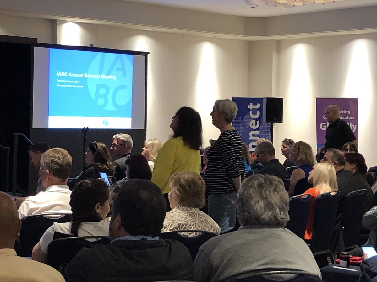 The kiwis in the room tell us: ‘What is the most important thing in the world? It is people, it is people, it is people’. #IABCagm #IABC19