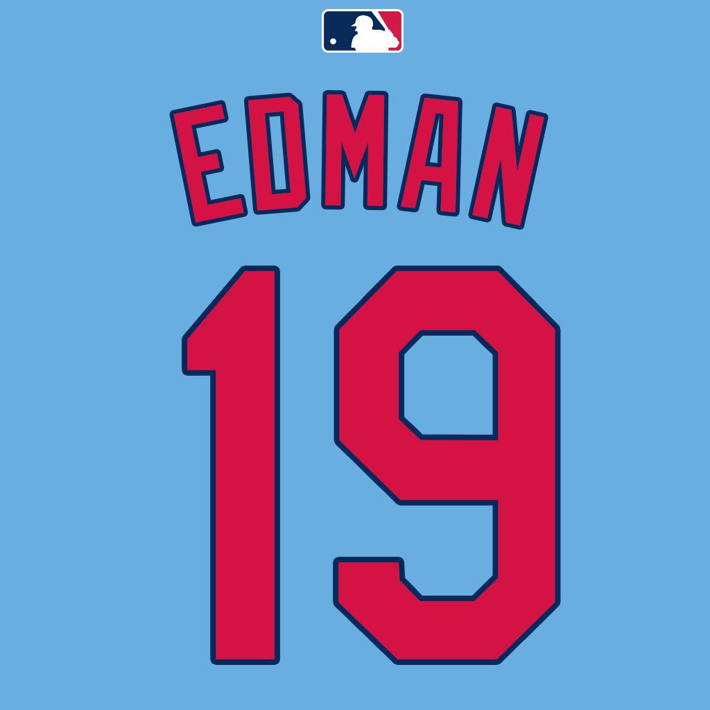 MLB Jersey Numbers on X: INF Tommy Edman will wear number 19