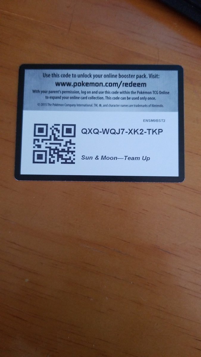 SmokeShip's tweet image. Another one! Enjoy the code!
#Pokemon #pokemoncodecards
@ExceedRTs