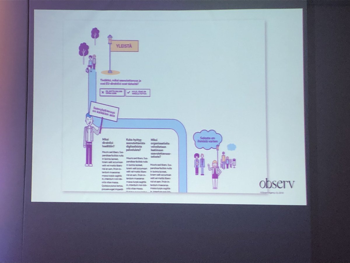 alixdevendra's tweet image. Learning from Emma Hertzberg about how Observ Agency is helping the Finnish government think through how to implement the EU directive on web accessibility in a human-centric way.