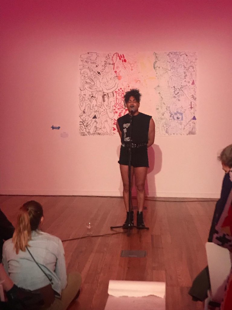 What a performance <a href="/travisalabanza/">Travis</a> #denacht19 <a href="/academieminerva/">Academie Minerva</a>