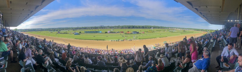 The scene at Belmont Park anticipating the @BelmontStakes... @TheNYRA #Belmont151 #ThoroughbredRacing #IAmHorseracing