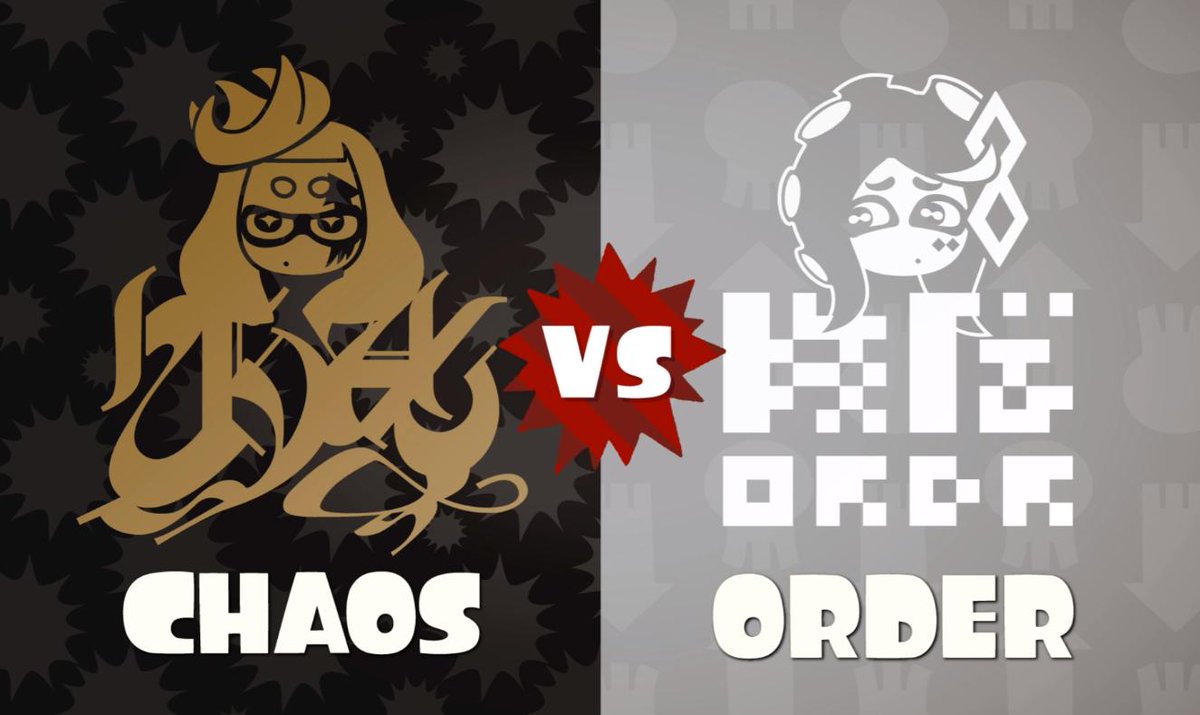 TodoNintendoS's tweet photo. JUST ANNOUNCED!

Splatoon 2's final Splatfest next month will have unique gear and EVERY Shifty Station stage so far. Its theme is Chaos vs Order and will seemingly feature every major character from the series so far. It will last for 72 hours! https://t.co/jtiD7RFiuN