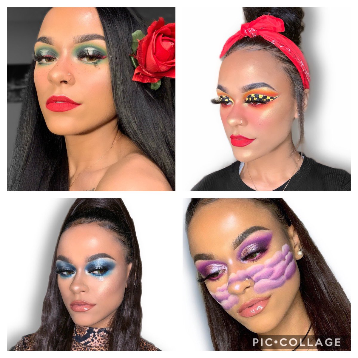 alexislogannn's tweet photo. Hi I’m Alexis Logan &amp; I am a makeup artist from central KY(yeehaw). I’ve been doing makeup for about a year &amp; a half, and I can easily say I found passion in the art of makeup! I want to use my platform to inspire others &amp; show there is room for everyone in makeup🖤 https://t.co/v8wRGqCAgE