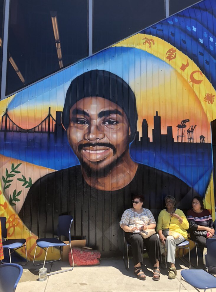 Oscar Grant Today, 10 years after his death, a mural of Oscar Grant