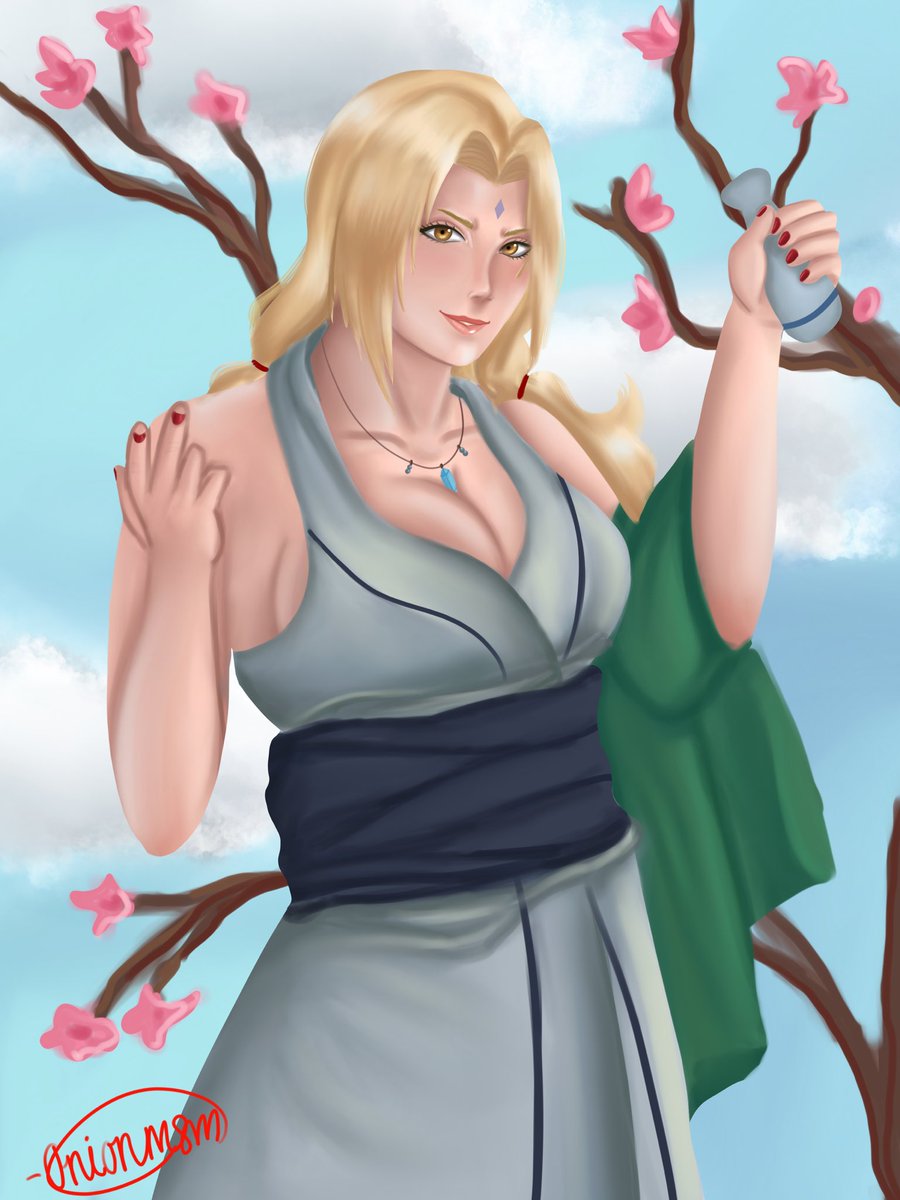Finally finished this Tsunade painting! 