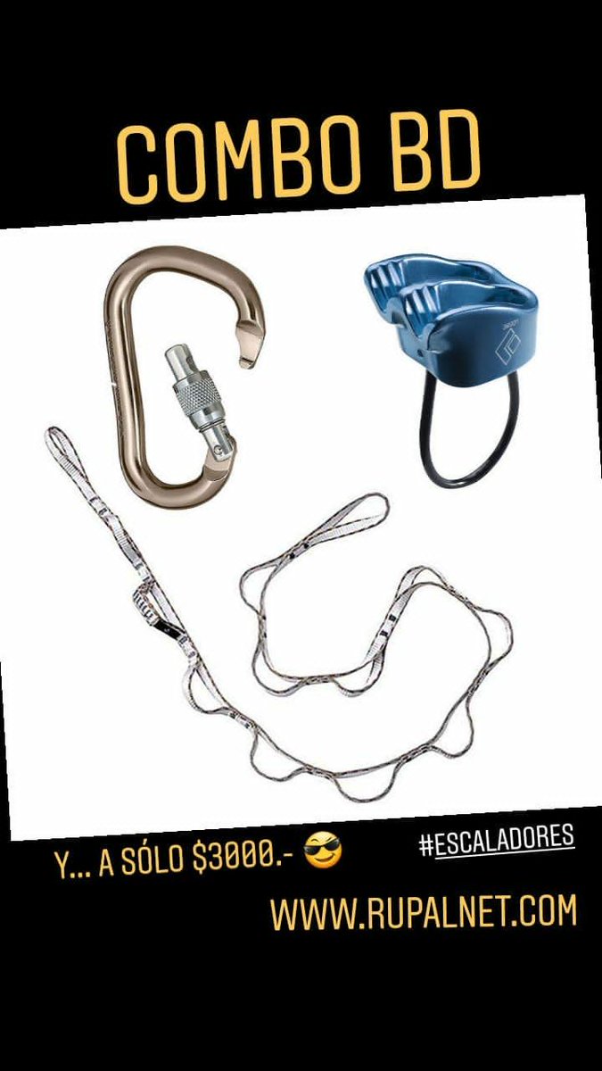 Rupalnet's tweet photo. En Rupal estamos de COMBO!
Chequeate esta! #escalada #escaladores #montañismo https://t.co/TTauZfbmgr