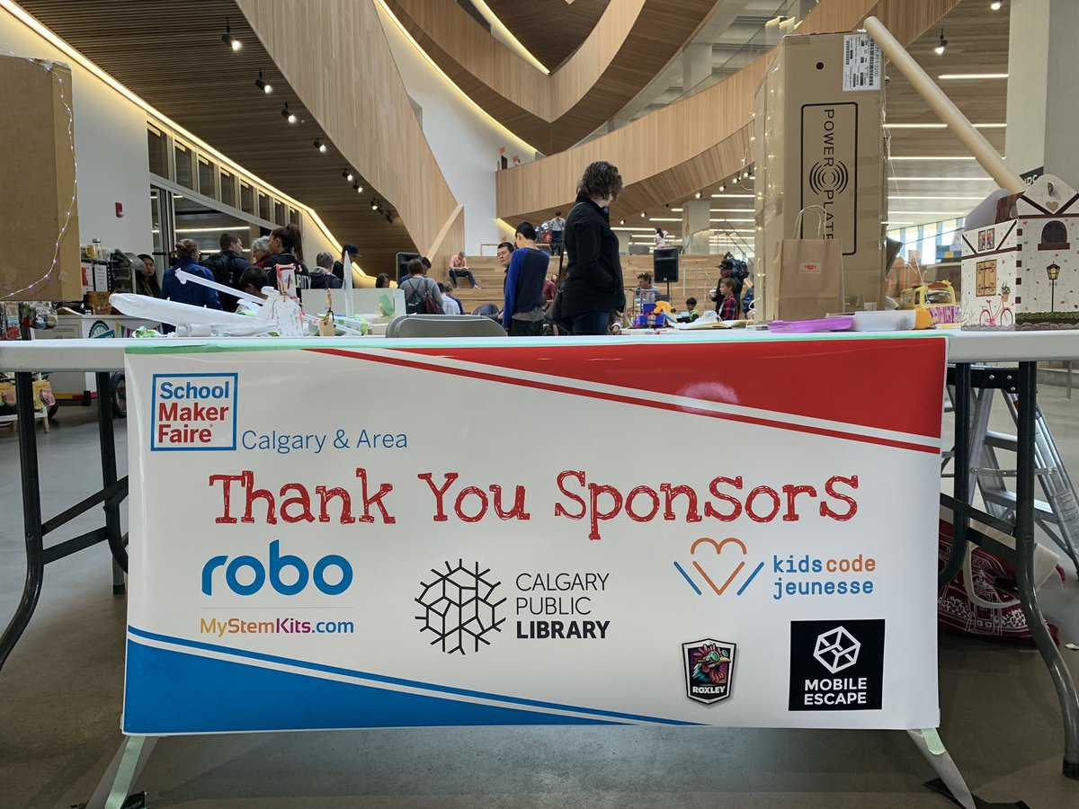 Thank you to our amazing sponsors: <a href="/calgarylibrary/">Calgary Public Library</a> <a href="/mobileescaperm/">Mobile Escape</a> <a href="/ROBO3D/">ROBO 3D™</a> @KidsCodeMS and <a href="/roxleygames/">Roxley</a>! Until next year!! #smfyyc2019