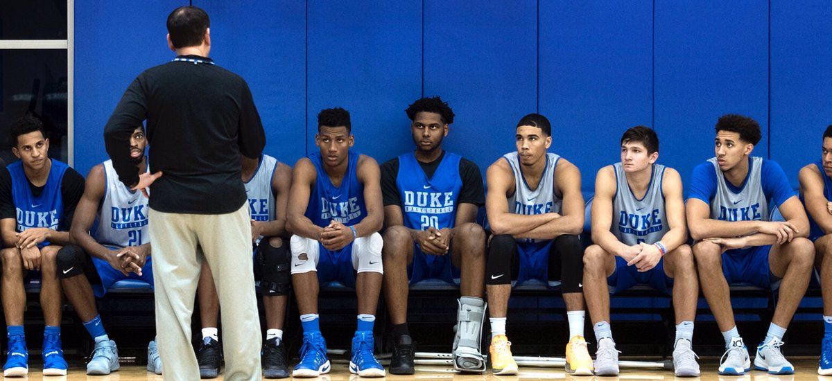 PLAYERS:  Eye contact is a sign of respect. Often times it says more about you than it does the person talking. You might be bored, disagree with the person, or not like what is being said, but you can still show respect and demonstrate what kind of character you have.