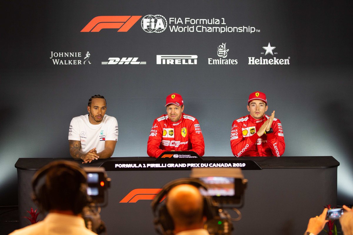 #F1 - Sebastian Vettel, <a href="/LewisHamilton/">Lewis Hamilton</a> &amp; <a href="/Charles_Leclerc/">Charles Leclerc</a> share their thoughts after the qualifying session of #CanadianGP 🇨🇦 ➡️ fia.com/news/f1-2019-c…