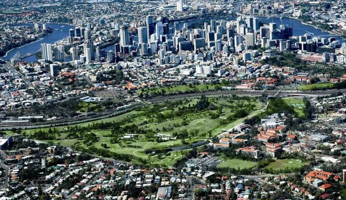 couriermail's tweet photo. Is this Brisbane’s answer to Central Park? A prime 45ha tract of inner Brisbane land will be transformed into the city’s biggest public park in over half a century. https://t.co/63QX62SVZp https://t.co/hcOK4ecHjA