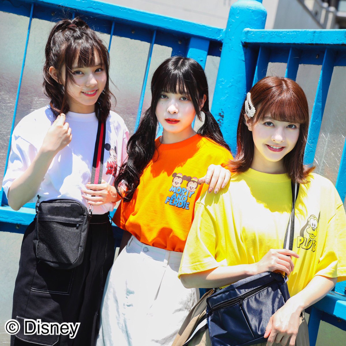 塚越克美 現在パニカムで発売中の Welcome Friends Collection のモデルにアイドルグループ 神宿 の羽島みきさん 羽島めいさん アイドルの大森莉緒さんが登場 双子コーデ グループコーデは絶対にコレ Disney ミッキー ミニー ドナルド デイジー