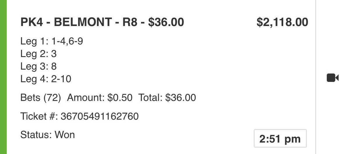 Today was a good day! @RazorbackBSB routed Ole Miss and got a little extra change in my pocket! #WPS 🐗⚾️ #Belmont151 🏇