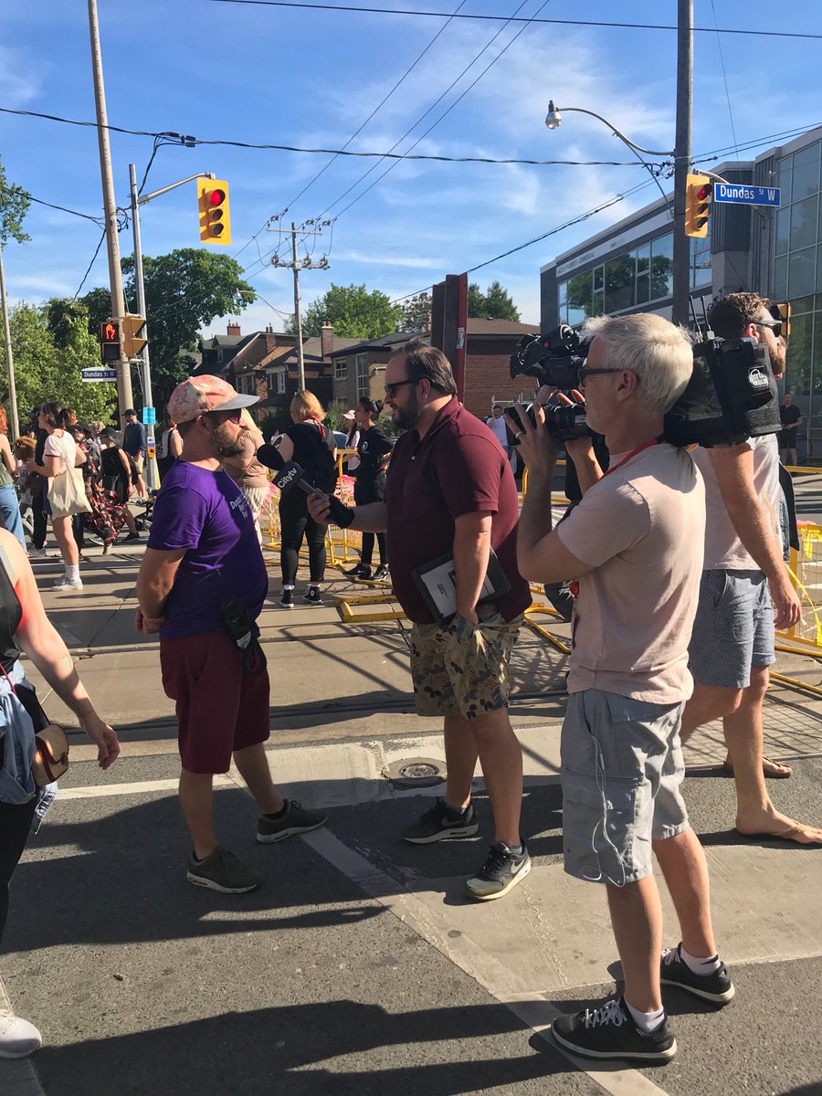 VicLord's tweet photo. CityTV’s @adamstilescity@ speaking @dundaswestfest festival producer @abordokas #summerinthecity #dundaswestfest #dundaswest https://t.co/Pl0UtkSDUV