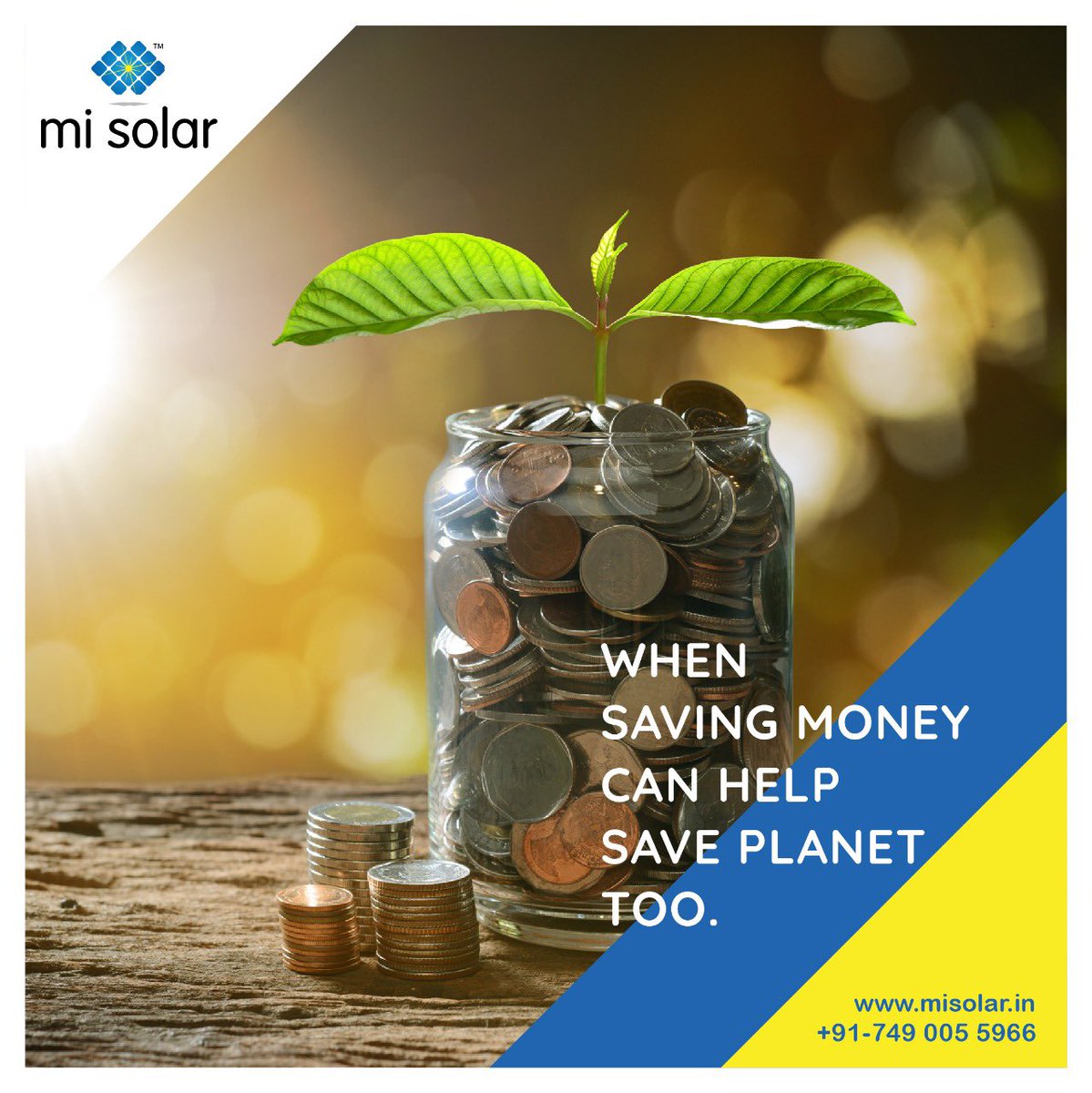 MISolarIndia's tweet photo. Solar energy is available in abundance and also the cost incurred to generate Solar power through panels is definitely worth the investment because you are going to reduce your electricity bill to minimum for a lifetime. 

#misolar #solarenergy #sun #renewbleenergyresources https://t.co/roUpTEOZz3