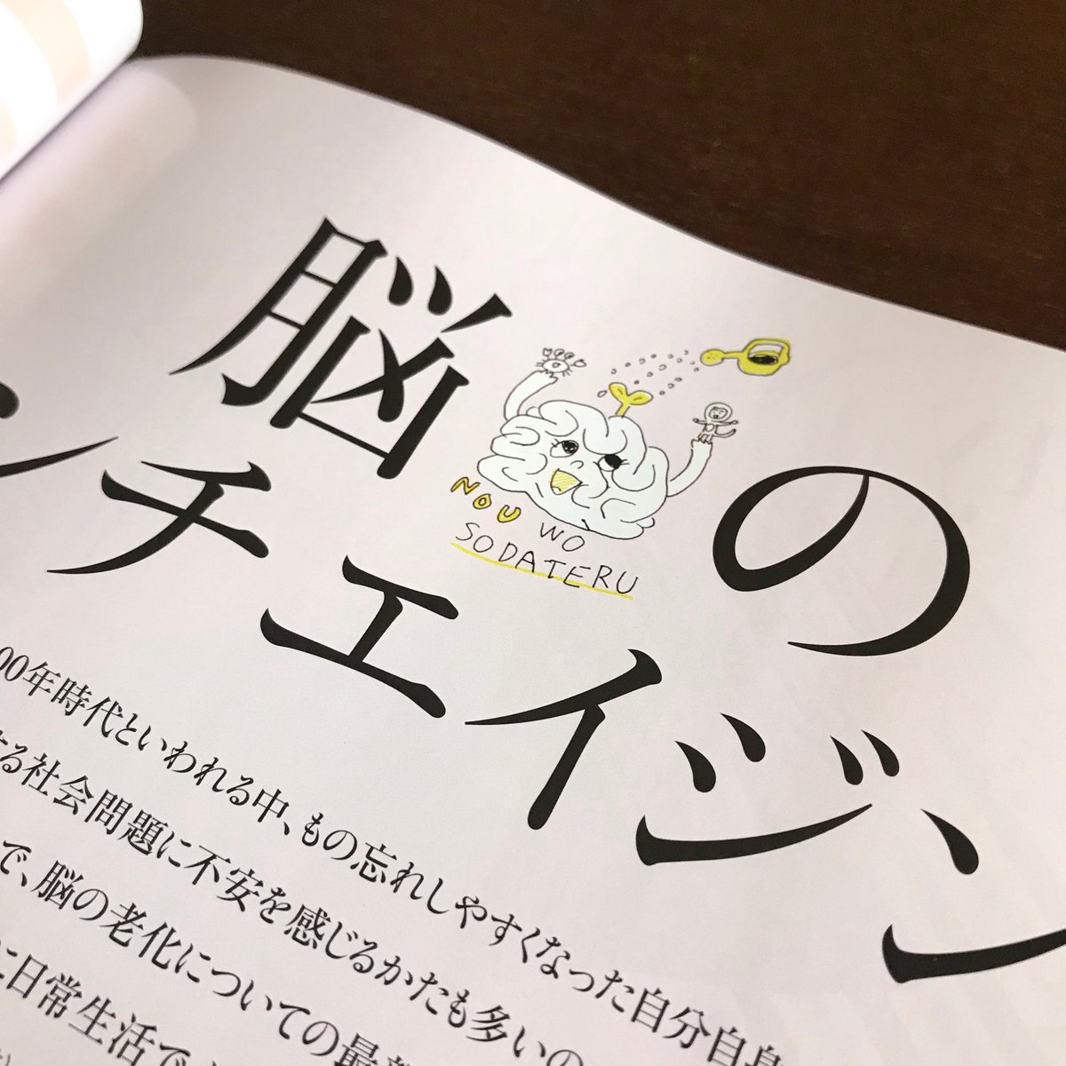 「ミセス 7月号」(文化出版局)「脳」の特集ページのカットを担当しました。デザインは木村デザイン事務所さんです。ありがとうございました。 