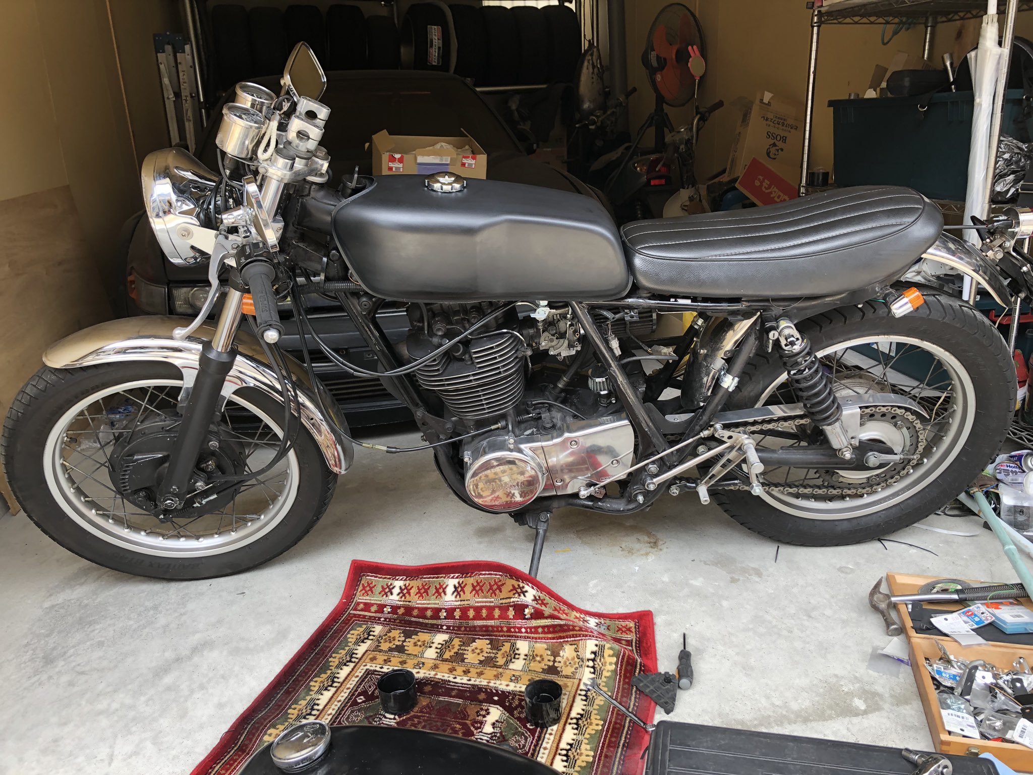 RD50 純正タンク SR400流用などに