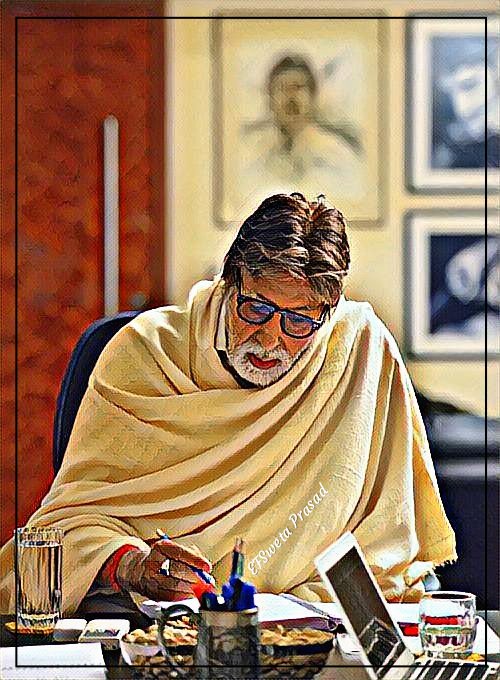 @SrBachchan 'Your mind is a powerful thing. 
When you fill it with positive thoughts your life will start to change.' #LivingPositively 

Sending you Morning love😍 dear amit ji