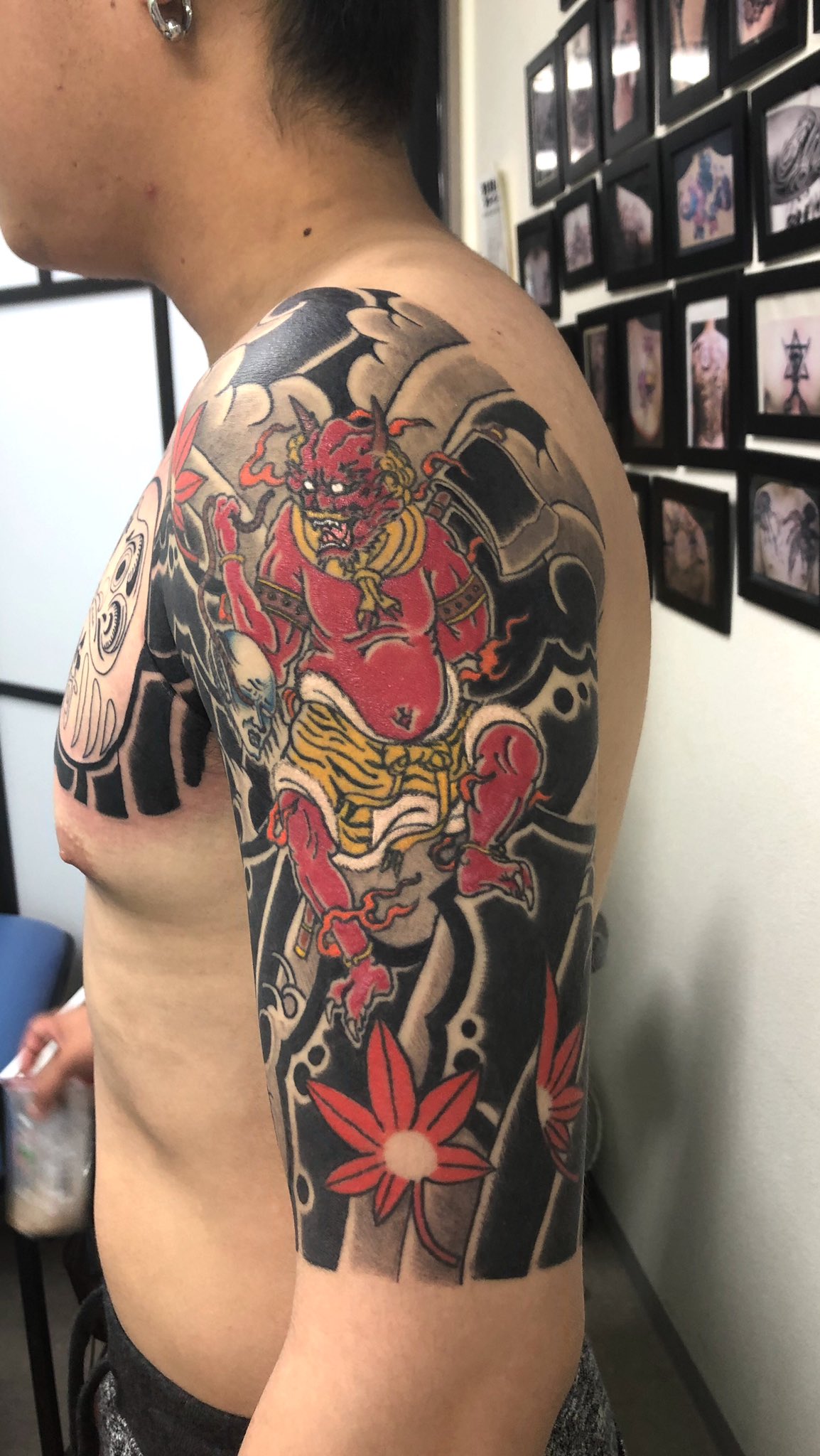Tattooer Kagura 和彫り額 鬼は他店様の作品になります タトゥー 刺青 Tattoo 和彫り 額彫り 横浜 日ノ出町 ご相談などお気軽にｄｍお願い致します T Co J23bflioft Twitter