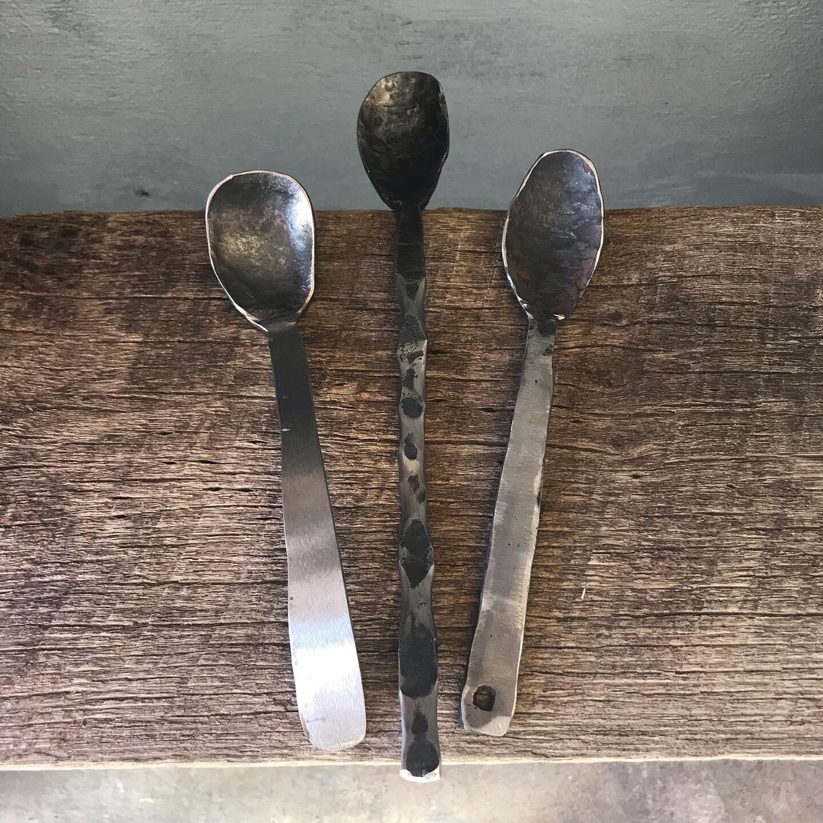 joshuameyerart's tweet photo. Nothing like return students bringing a new friend! These guys had a full day of forging and each made a little railroad spike hatchet and a spoon! They kicked ass and we all had a blast!
.
.
.
#blacksmithingclasses #joshuameyerart #axe #forgedaxe #forge #flagstaff #forgedspoon https://t.co/7E2aZVDFiv