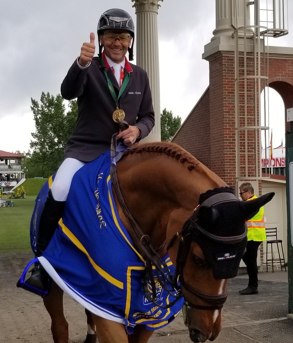 You can't script sports. Battling an inoperable brain tumour, 2008 Olympic champ Eric Lamaze wins the RBC Grand Prix of Canada <a href="/Spruce_Meadows/">Spruce Meadows</a>  with "Chacco Kid" 
"Today was like a gift. I will fight everyday to keep riding and stay on the horse" -ERIC LAMAZE <a href="/cbc/">CBC</a> <a href="/cbcsports/">CBC Sports</a>