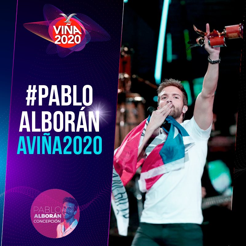 palboranconce's tweet photo. Porque el 2020 queremos que nuestro @pabloalboran vuelva a pisar la Quinta Vergara y ahora con el #TourPrometo 😍, pidámosle a @virginiareginato y a @elfestivaldevina que traigan a Pablete a nuestro país ✨♥️. Comparte la imagen y comenta con el HT #PabloAlboránAViña2020 😍. https://t.co/O629QmjMRD