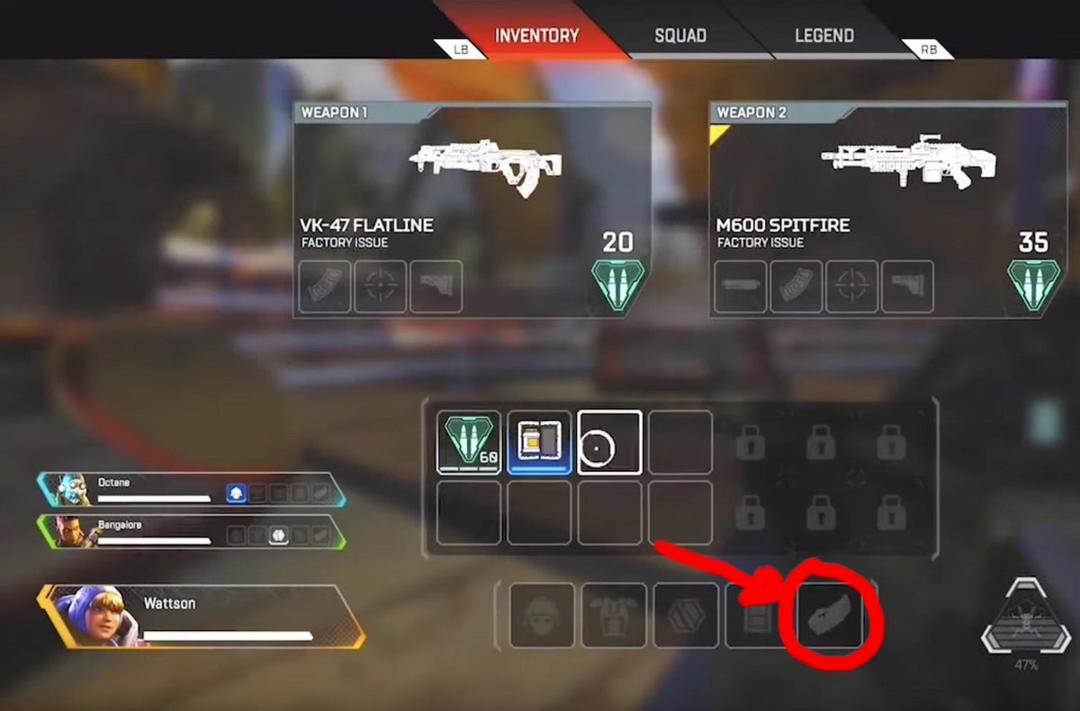 DeV13Devil's tweet photo. Poca gente se ha dado cuenta de este "pequeño" detalle en el vídeo de las habilidades de Wattson. Parece ser que con motivo de los Dragones tendremos un nuevo accesorio para equiparnos. ¿Que creéis que será? @PlayApexESP @PlayApexES @PlayApex @ApexlegendsC https://t.co/22btxh9APv