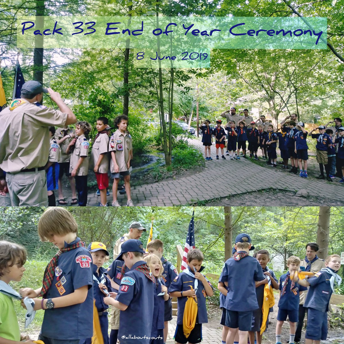 allaboutscouts's tweet photo. Proud Cubmaster of all the scouts in @ncacbsa Pack 33 who all leveled up to their next rank. Here is to a great year & many more to come! 🙌🌟⛺👦🎉
#allaboutscouts #cubmaster #pack33 #proudscoutleader #bsa #ncacbsa #cubscouts https://t.co/iO1p0vKaco