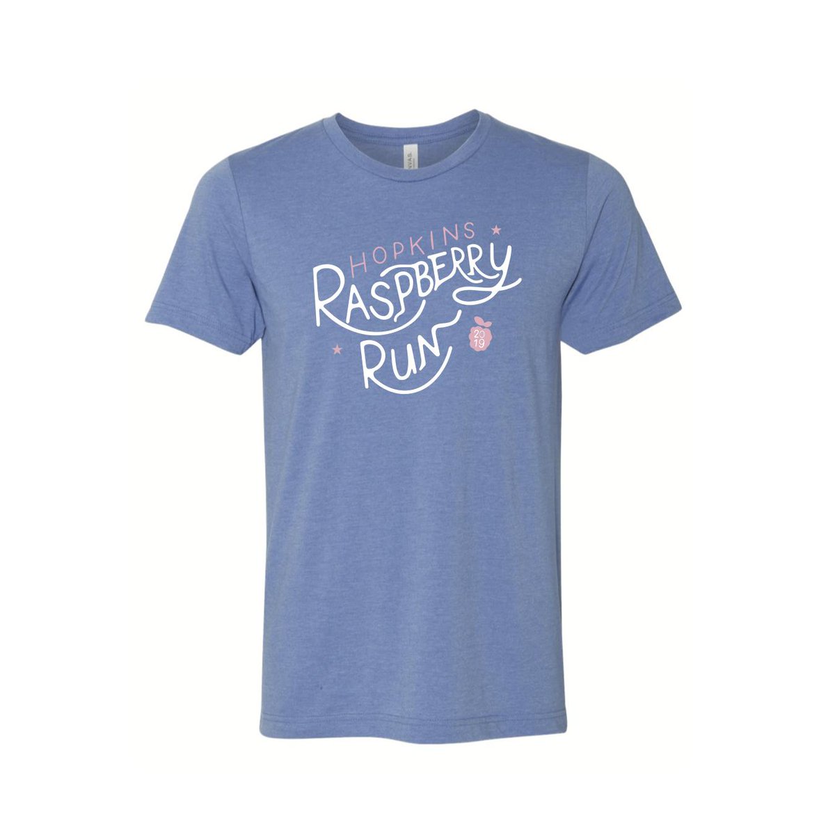 RaspberryRun's tweet image. The 2019 Raspberry Run shirt design has been finalized! Big shout out to Hopkins track/xc alumni, @bit_klecker, for creating this year's logo! Register now to secure your spot for the 5 mile or 1 mile and receive this awesome shirt!