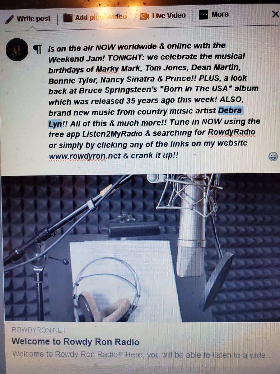 I am on the air NOW worldwide and online! Tune in via my info here andcrank it up!!