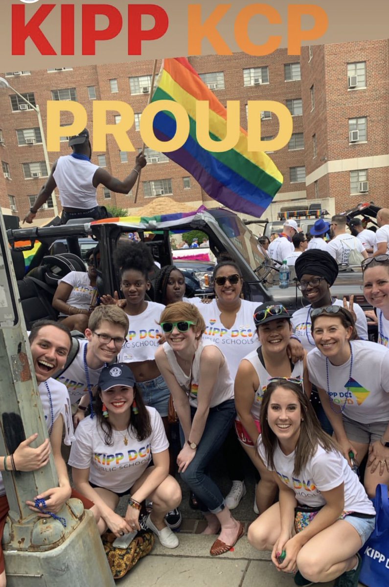 KIPP_DC's tweet photo. We didn’t get to march in the #DCPride parade this year because a false alarm of a shooting led to cancelation. We’re all OK and grateful to the team that ensured students got home safely. #StillProud of our amazing students and staff every day. 🏳️‍🌈🏳️‍🌈🏳️‍🌈 https://t.co/6HzxBDuTas