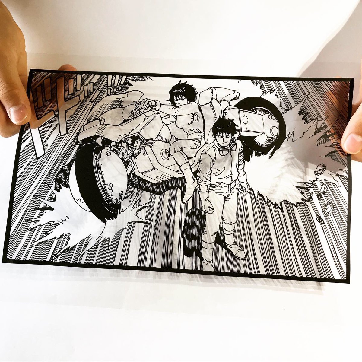 AKIRA アートプリント 大友克洋　金田 大友克洋 AKIRA アキラ 金田 貴重イラスト 額装品 A4サイズ額入り