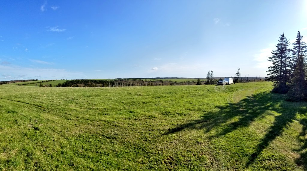 Couldn't have asked for a better day to move a pot full up to Cape Mabou. Five month vacation on community pasture for the girls. <a href="/firstgenfarmer/">Chris Downey</a> I still managed to make the 9pm crossing too lol