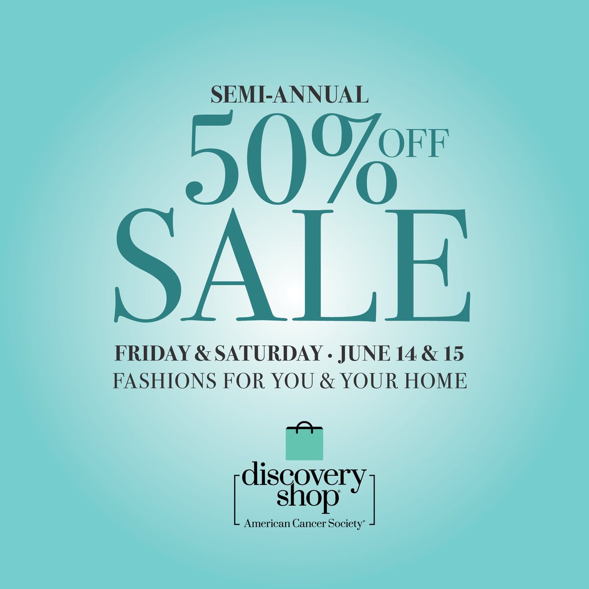 Discovery Shop Enterprise (@mydiscoveryshop) on Twitter photo Every day, especially <a href="/MyDiscoveryShop/">Discovery Shop Enterprise</a> Semi-annual 50% Off Sale days, your purchases help fund all that <a href="/AmericanCancer/">American Cancer Society</a> does in our communities! Save the date, Fri & Sat, June 14-15. To find one of 40 California #upscaleresale shops nearest you visit: cancer.org/discovery Every day, especially <a href="/MyDiscoveryShop/">Discovery Shop Enterprise</a> Semi-annual 50% Off Sale days, your purchases help fund all that <a href="/AmericanCancer/">American Cancer Society</a> does in our communities! Save the date, Fri & Sat, June 14-15. To find one of 40 California #upscaleresale shops nearest you visit: cancer.org/discovery