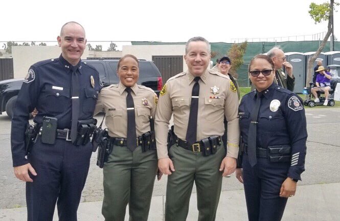 LASchoolPolice's tweet photo. Deputy Chief Leslie Ramirez and Deputy Chief Jose Santome, along side our #LawEnforcement partners, were proud to attend the 50th Annual #SpecialOlympics Summer Games.
@SOSoCal
Wishing all the #Athletes good luck!🥇
#WeAreSOSC #SOSC50 #LASheriff #LASD #LASchoolPolice #LASPD https://t.co/YYi9IxSdfO