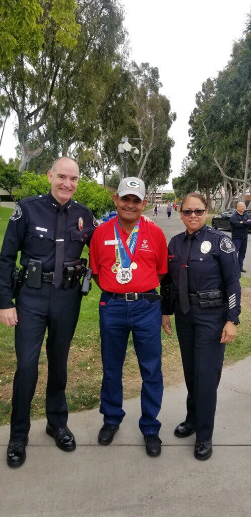 LASchoolPolice's tweet photo. Deputy Chief Leslie Ramirez and Deputy Chief Jose Santome, along side our #LawEnforcement partners, were proud to attend the 50th Annual #SpecialOlympics Summer Games.
@SOSoCal
Wishing all the #Athletes good luck!🥇
#WeAreSOSC #SOSC50 #LASheriff #LASD #LASchoolPolice #LASPD https://t.co/YYi9IxSdfO