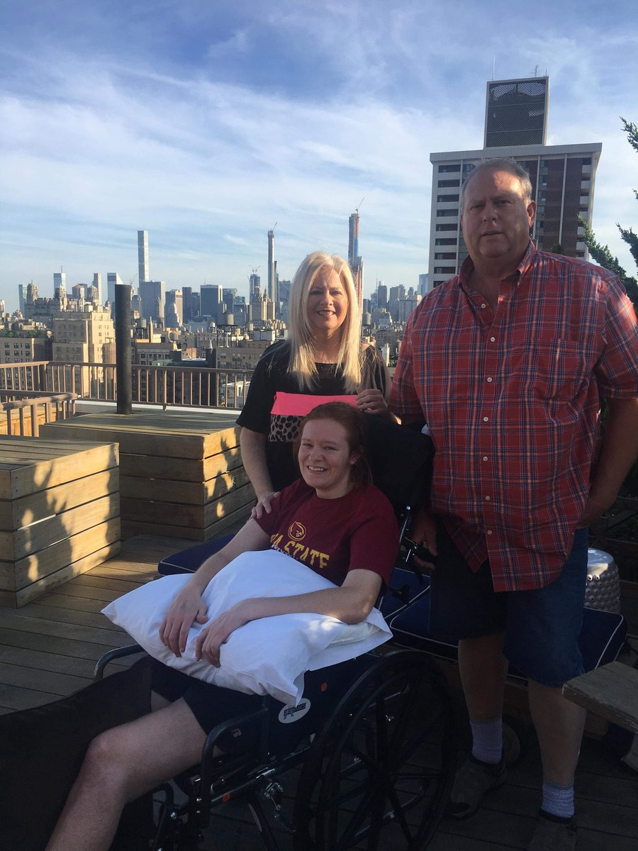Hi All - This is Jaci's friend, Melissa Lanzourakis writing. Wanted to update you that Jaci has made it to <a href="/nyphospital/">NewYork-Presbyterian</a> on the campus of <a href="/Columbia/">Columbia University</a> ! The first round of her treatment will start on Tuesday. Thank you for your thoughts and prayers! #cowgirlupforjaci #cureals #als