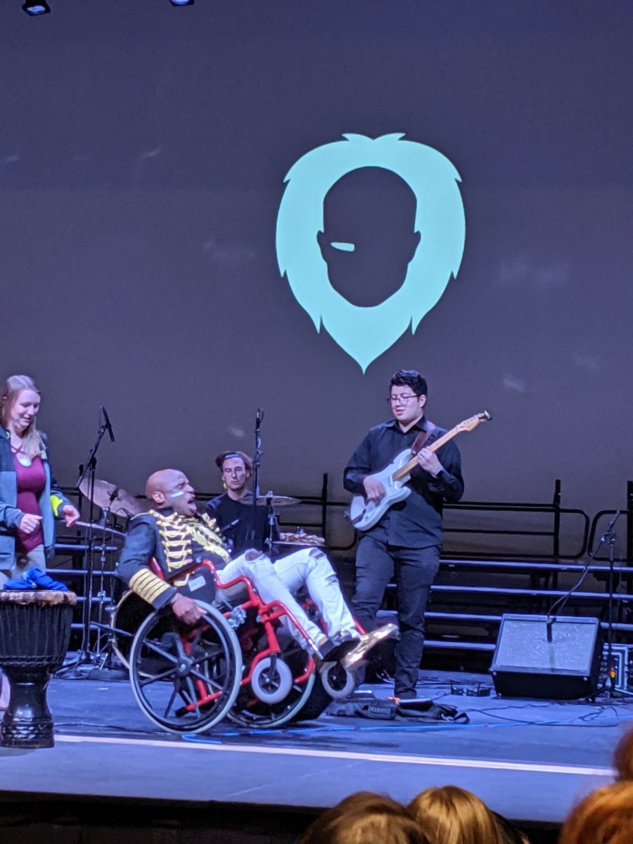ChairHope's tweet photo. MAN WHAT A NIGHT! Alex Boyé sang at Thunder Ridge High School with Nate speaking to benefit Chair the Hope! Such a hype night with many AMAZING songs and RAD dance moves from our CTH Team💃🏼🕺🏻 https://t.co/0Zs0OHiEDv