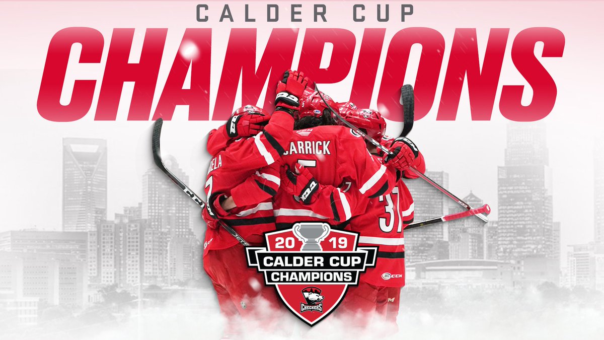 The <a href="/CheckersHockey/">Charlotte Checkers</a> are your 2019 #CalderCup champions!