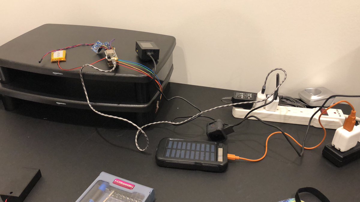 astroHackers's tweet photo. T-10 hours to launch 4.... we are getting all charged up! #highaltitudeballoon #space #stratosphere #earth #selfie https://t.co/6qvIV2HLml